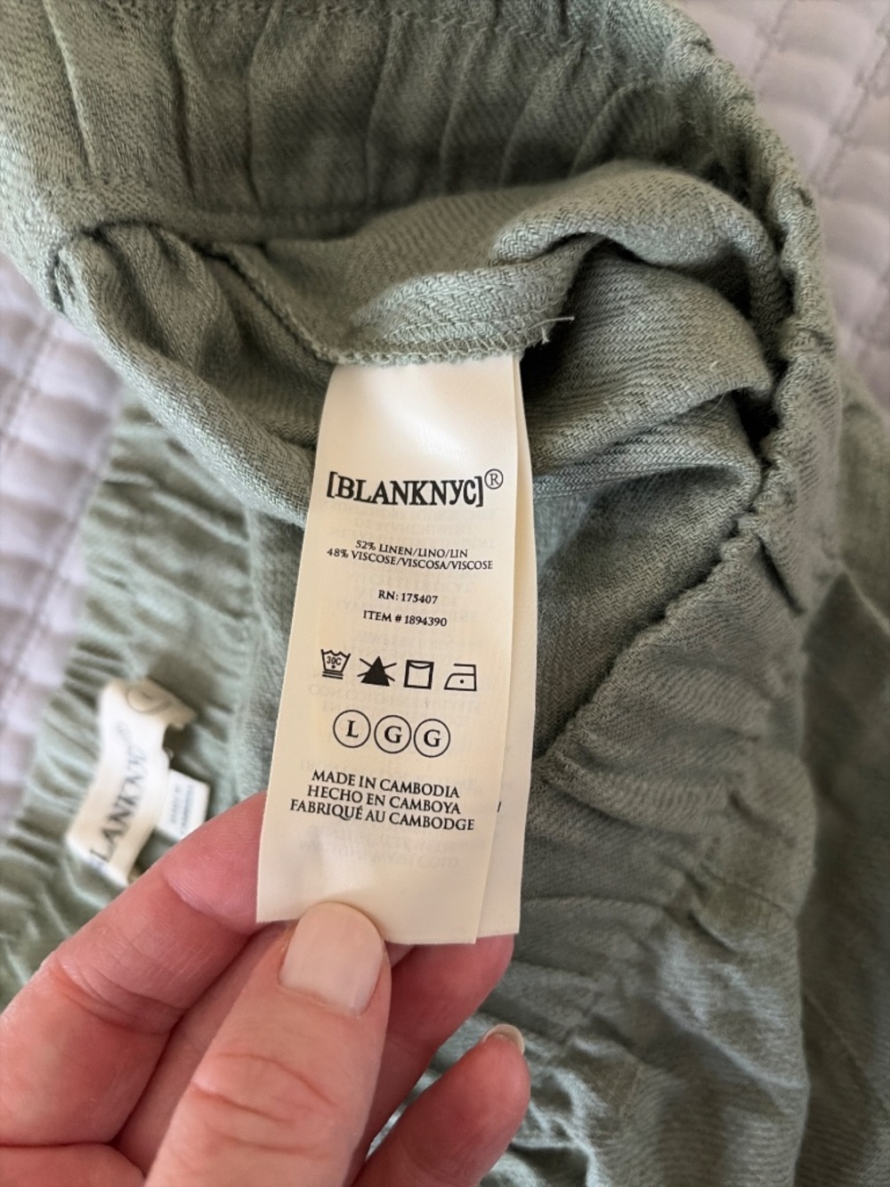 Linen blend short - Picture 3 of 4
